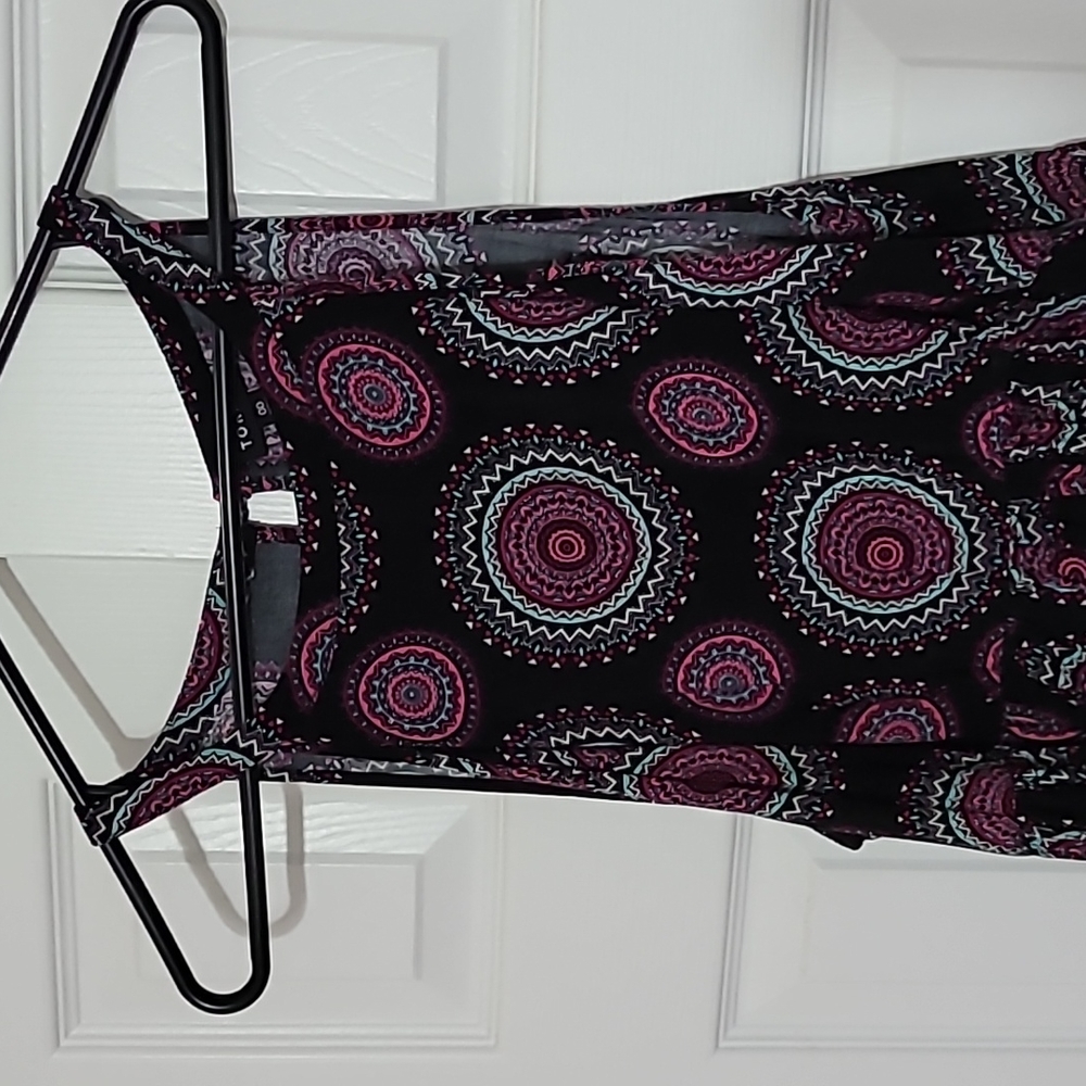 Torrid boho high low long dress sz.00 EUC - Picture 3 of 6